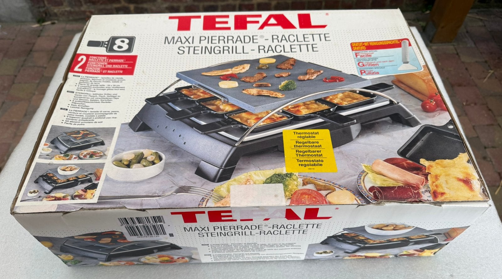 Pierrade raclette 8 personnes, Enlèvement, Comme neuf