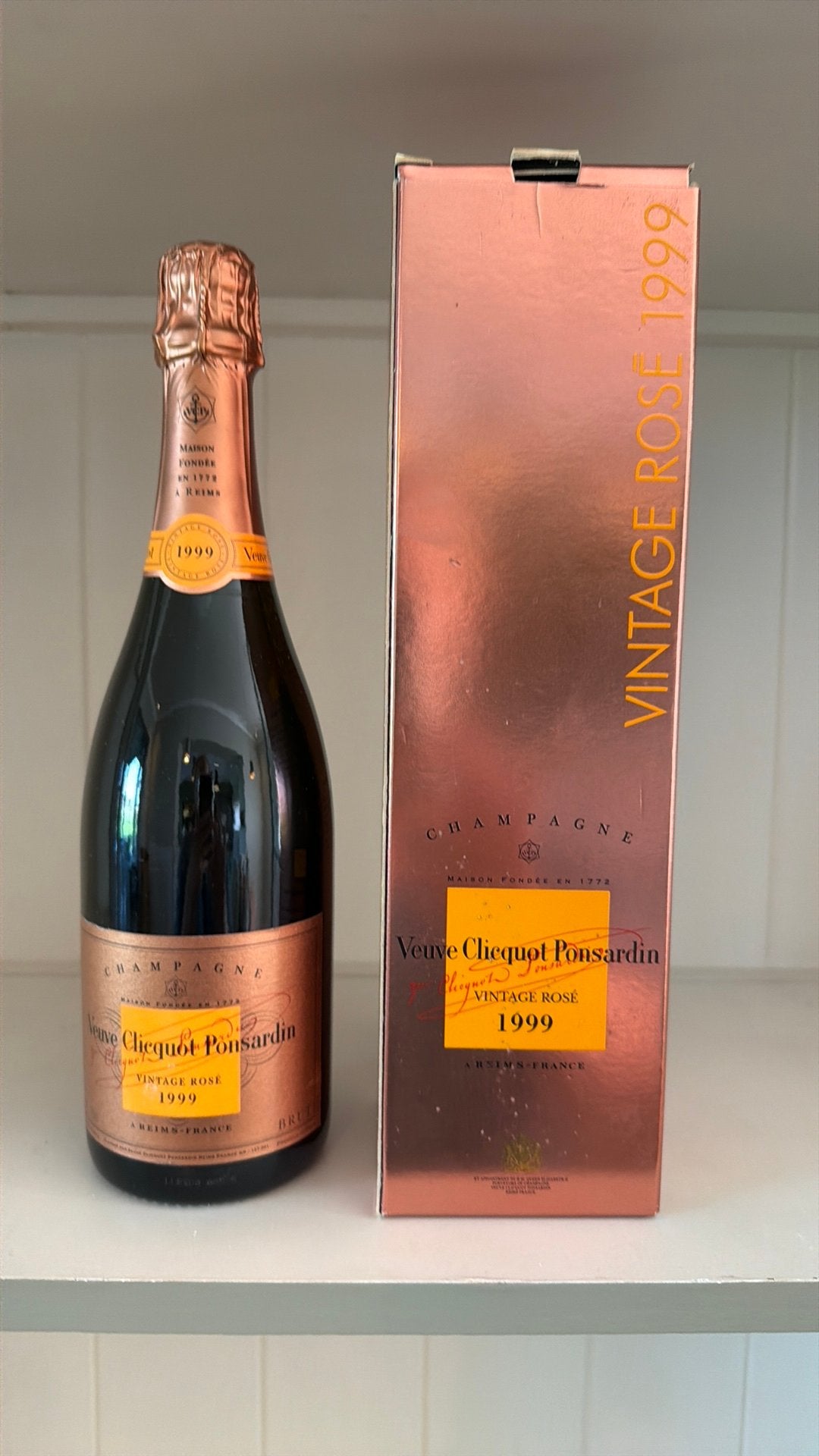 Veuve Clicquot Ponsardin 1999 vintage rosé, Verzamelen, Wijnen, Frankrijk, Ophalen of Verzenden, Vol, Champagne