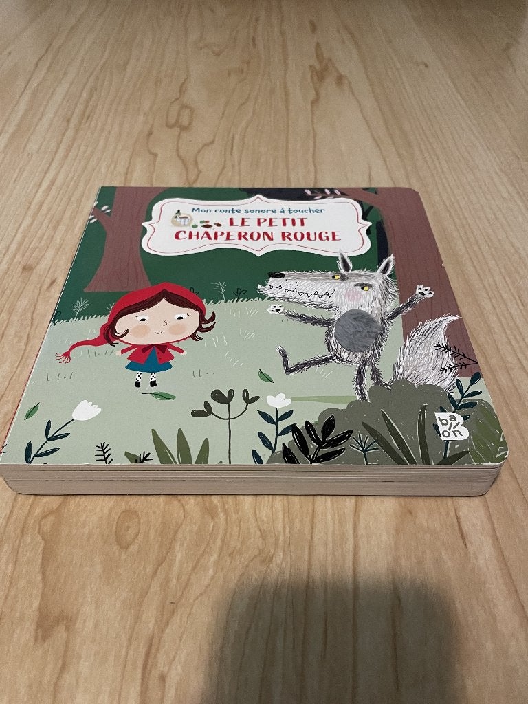 Livre sonore "Le petit Chaperon Rouge" (FR), Enlèvement, Utilisé, Livre à déplier, à toucher ou à découvrir, 3 à 4 ans