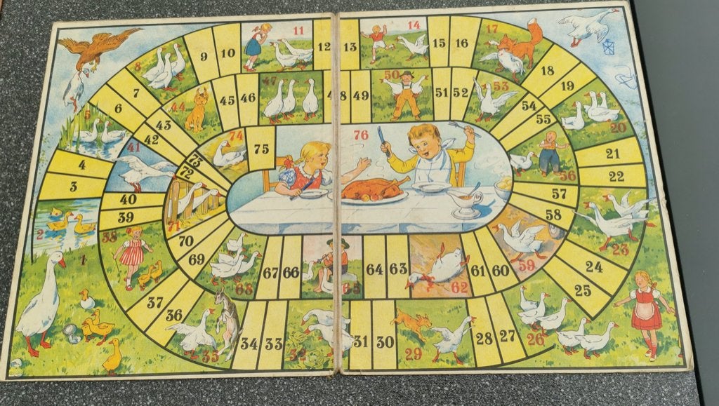 Unieke Kavel Antieke Speelborden (5 stuks, 9 spellen), Ophalen, Gebruikt