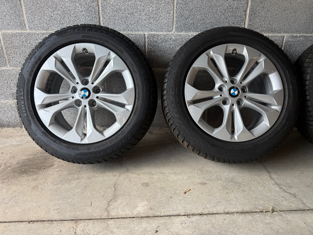 BMW X1 X2 jantes hiver origine 17 + Pirelli 5x112 RDCi, Autos : Pièces & Accessoires, Pneus et Jantes, Pneus hiver, Véhicule de tourisme