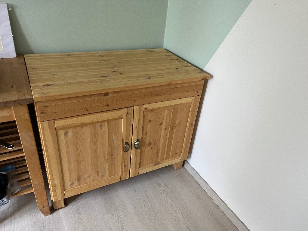 Kast grenen (Lavabokast), Huis en Inrichting, Ophalen, Nieuw, Grenenhout, Met deur(en)