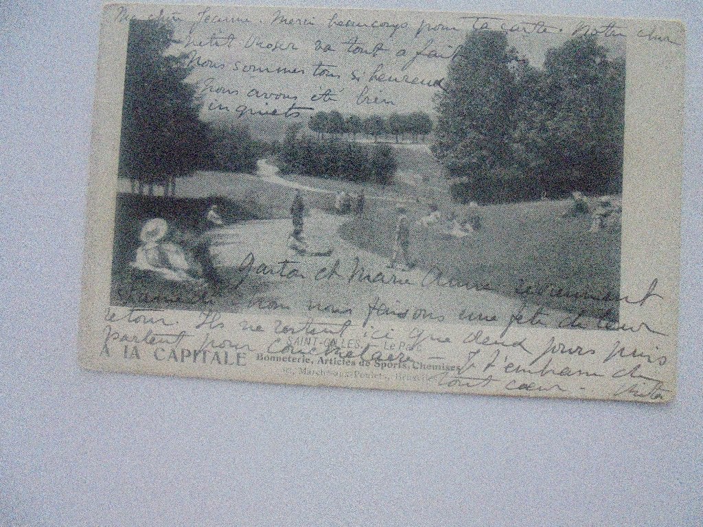saint gilles- le parc, Verzenden, Voor 1920, Gelopen, Brussel (Gewest)