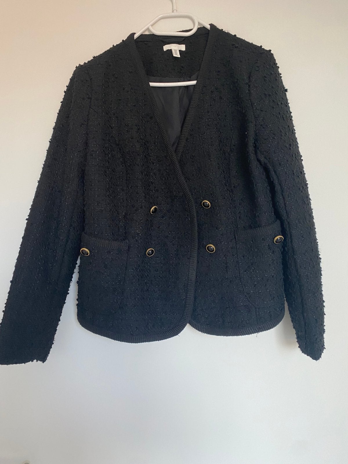 Blazer dames, Kleding | Dames, Ophalen, Zo goed als nieuw, Maat 38/40 (M), Zwart