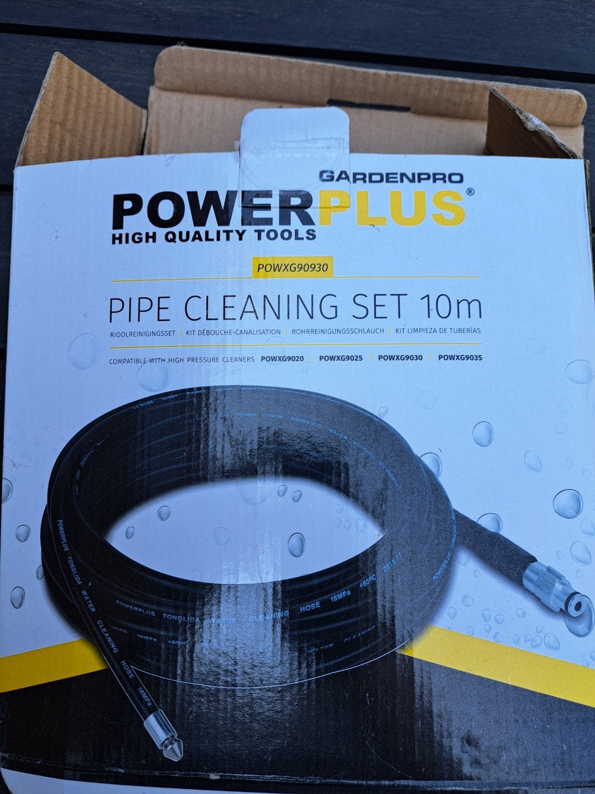Rioolreinigingsset, Ophalen, Gebruikt, Powerplus