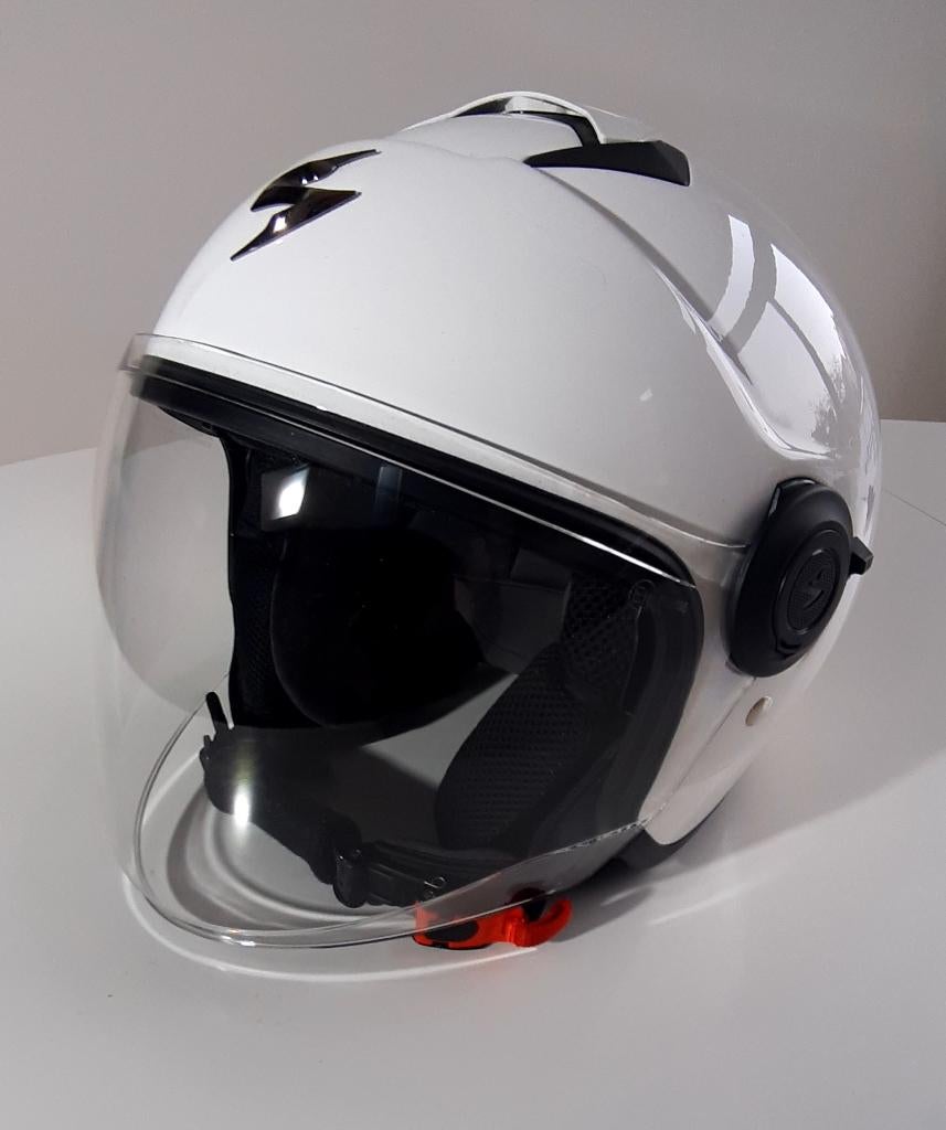 Casque moto SCORPION, Motos, Vêtements | Casques de moto, Femmes, Hommes, Casque jet, S, Autres marques, Neuf, sans ticket, Enlèvement