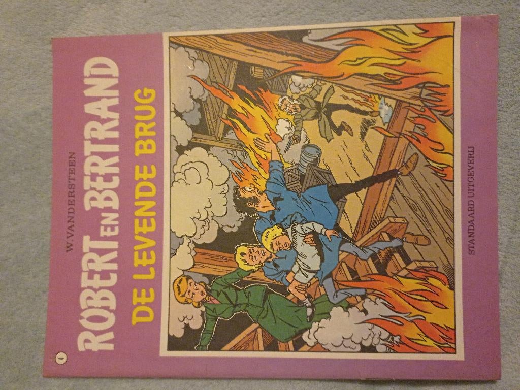 Robert en Bertrand : De levende brug, Boeken, Stripverhalen, Eén stripboek, Ophalen of Verzenden, Gelezen, Willy Vandersteen