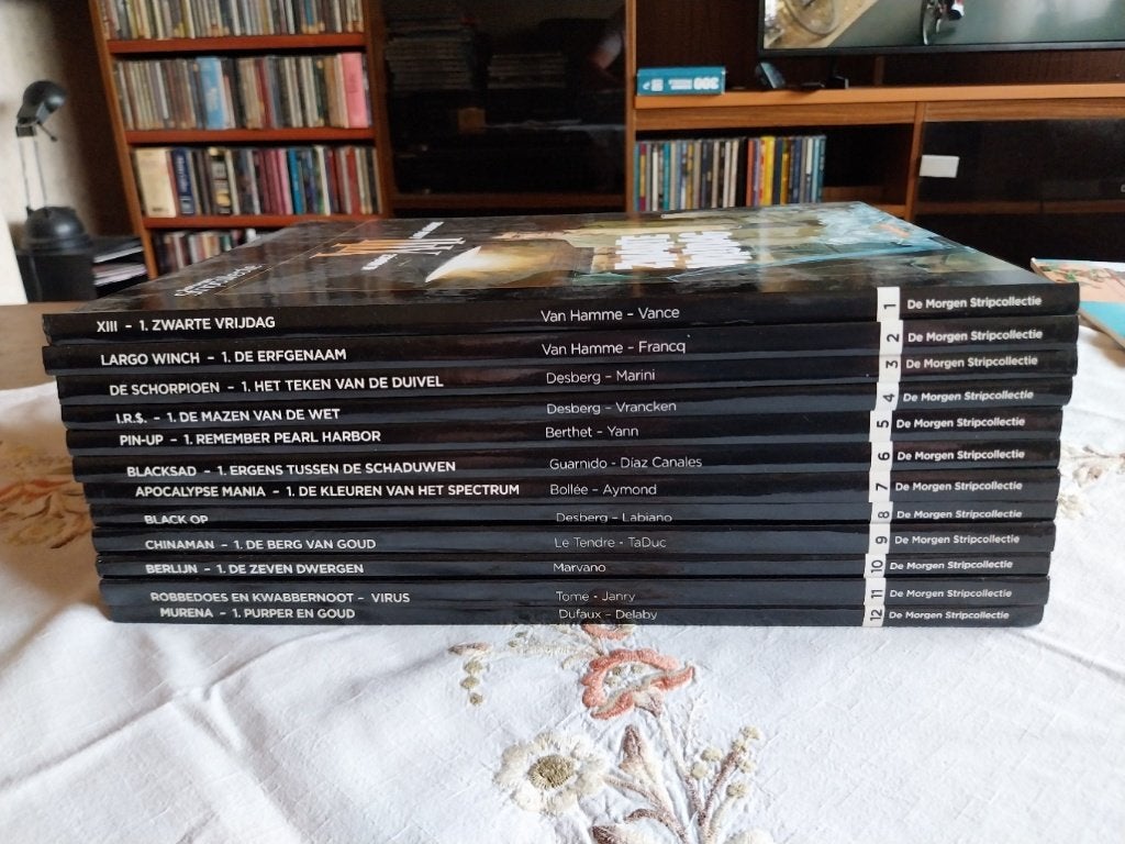 De morgen " Stripcollectie " ( 12 albums ) H.C., Boeken, Complete serie of reeks, Ophalen of Verzenden, Zo goed als nieuw