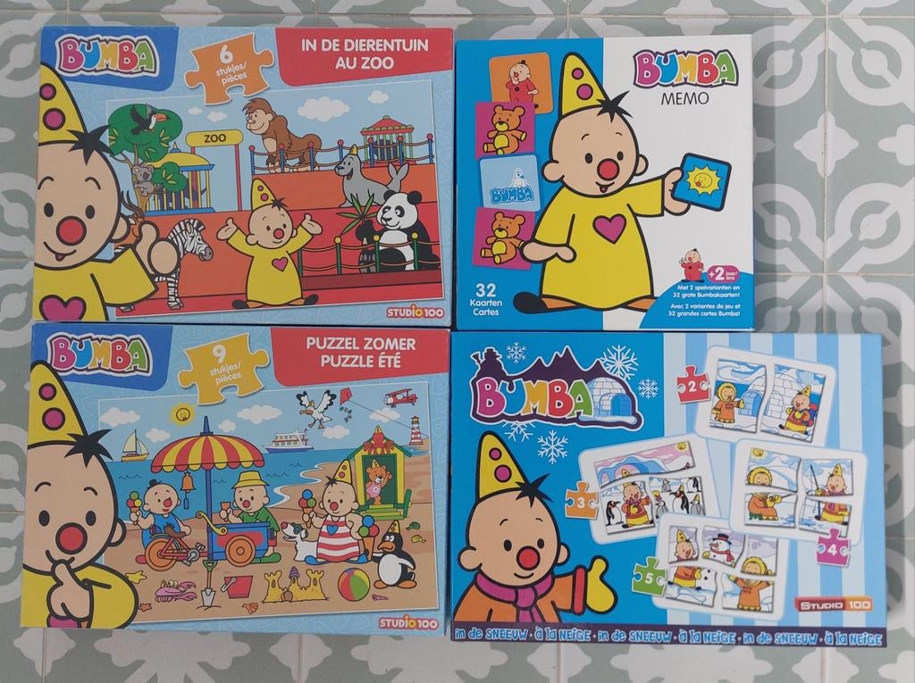 Drie puzzles van Bumba + memo Bumba, Kinderen en Baby's, Ophalen, Zo goed als nieuw