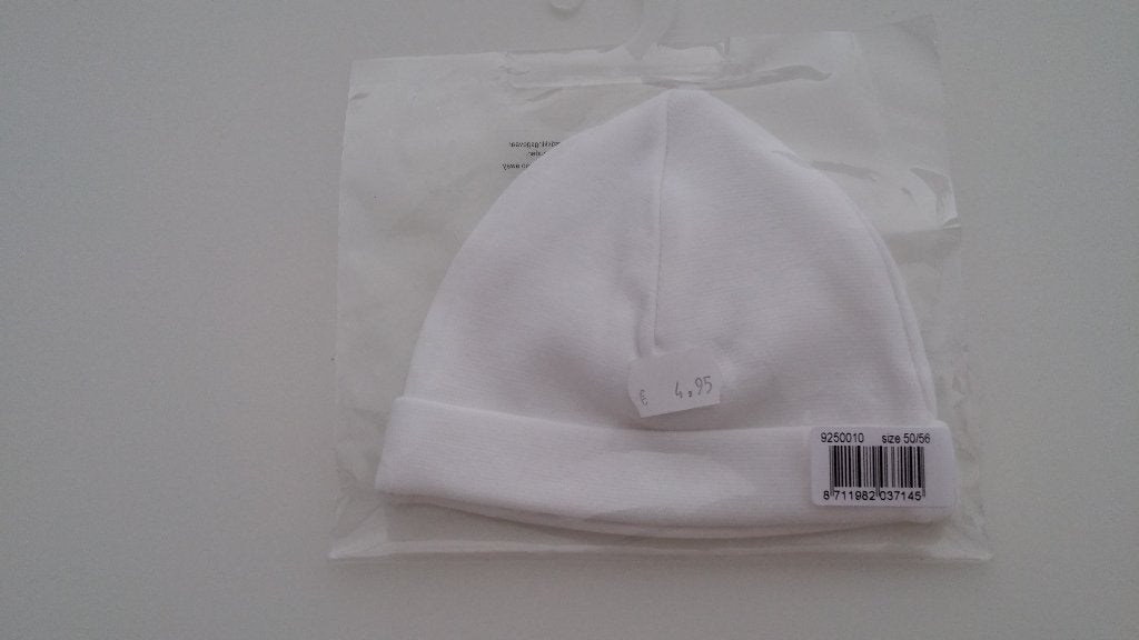 Nouveau bonnet blanc taille 50-56 de Dreamland, Enfants & Bébés, Garçon ou Fille, Enlèvement ou Envoi, Comme neuf, Bonnet