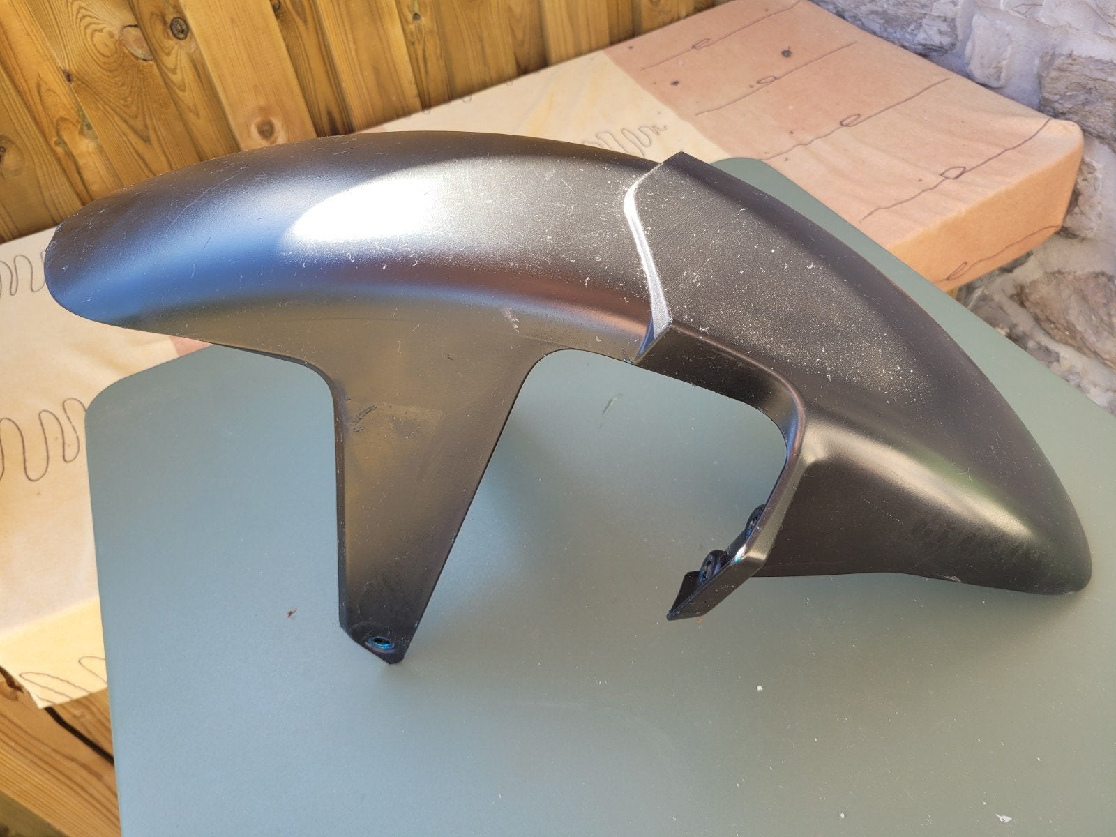 garde boue CF moto mt 450 bleu / noir, Enlèvement