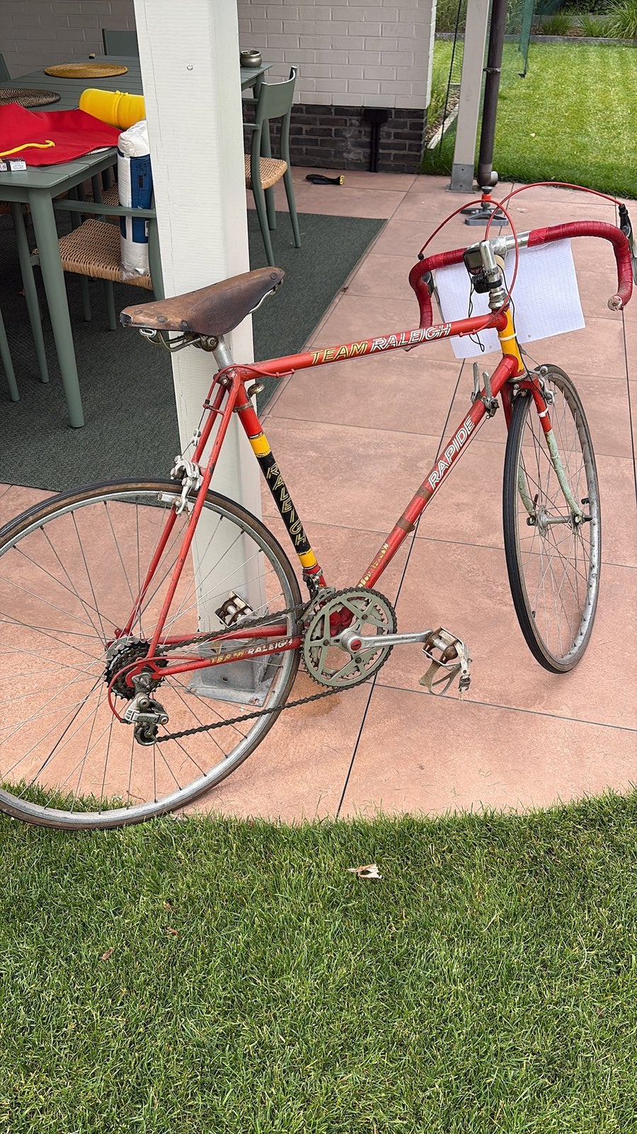 Koersfiets, Ophalen
