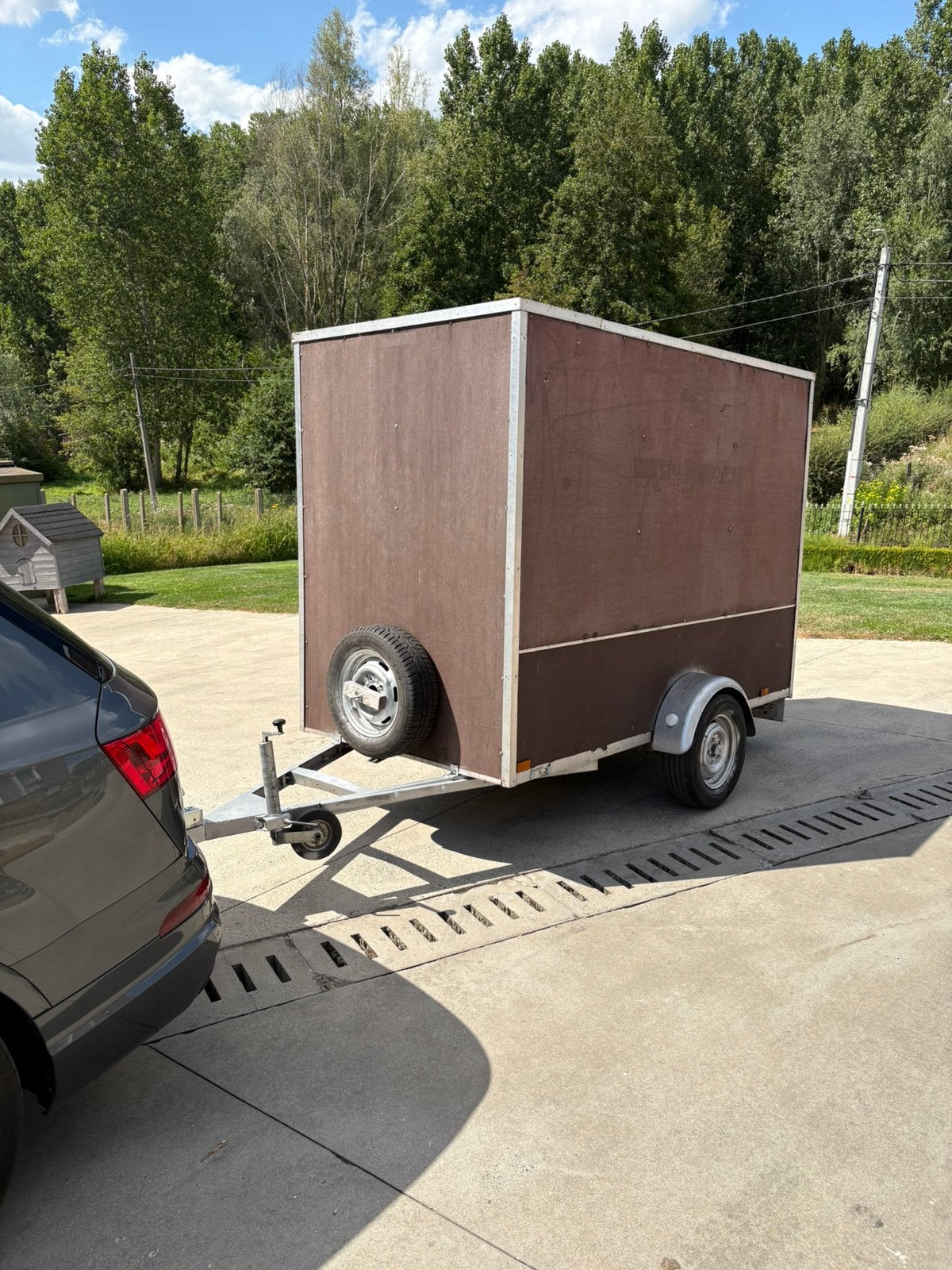 Gesloten aanhangwagen 750kg 2.5m, Auto diversen, Ophalen, Gebruikt
