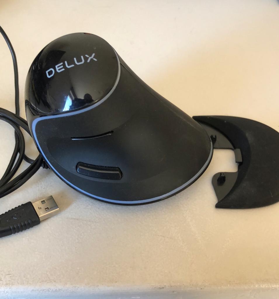 Souris DELUX vertical, Informatique & Logiciels, Souris, Comme neuf, Souris, Filaire, Ergonomique, Enlèvement
