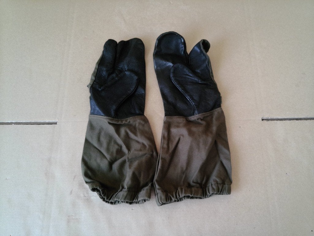 Vintage trigger finger gloves schiethandschoenen Maat 10, Ophalen of Verzenden