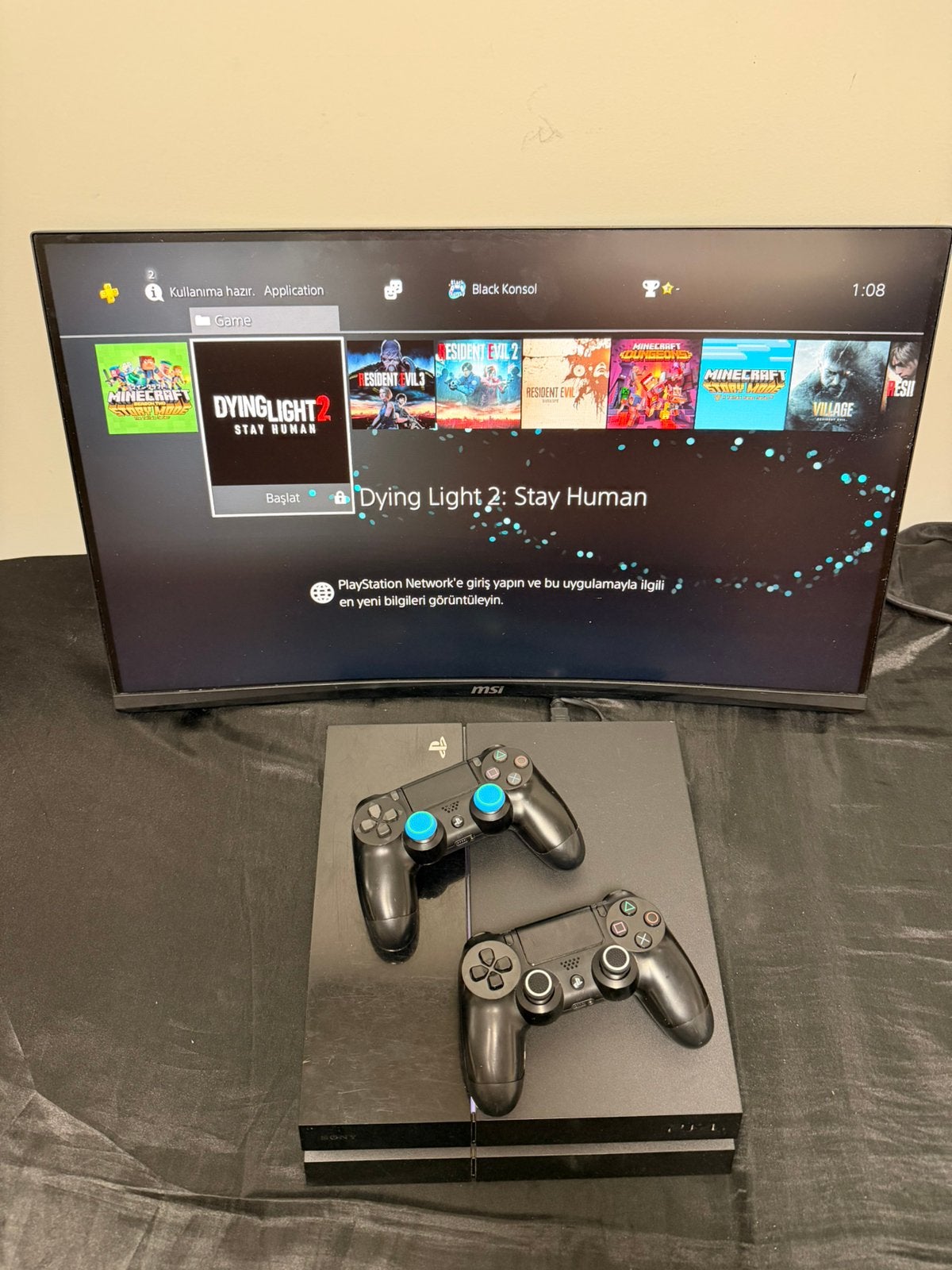 Playstation 4 met GoldHEN + 11 Games + 2 Controllers, Games en Spelcomputers, Spelcomputers | Sony PlayStation 4, Ophalen, Zo goed als nieuw