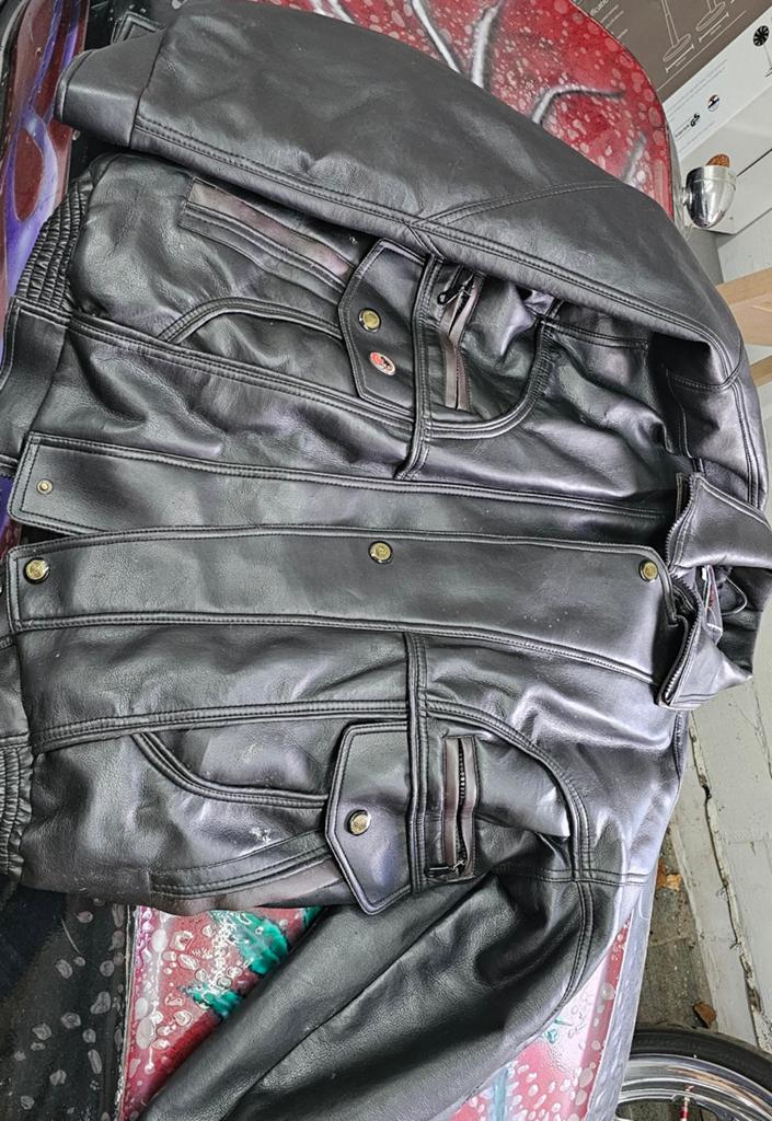 Lederen vest, enkel gebruikt als motovest, Kleding | Heren, Ophalen of Verzenden
