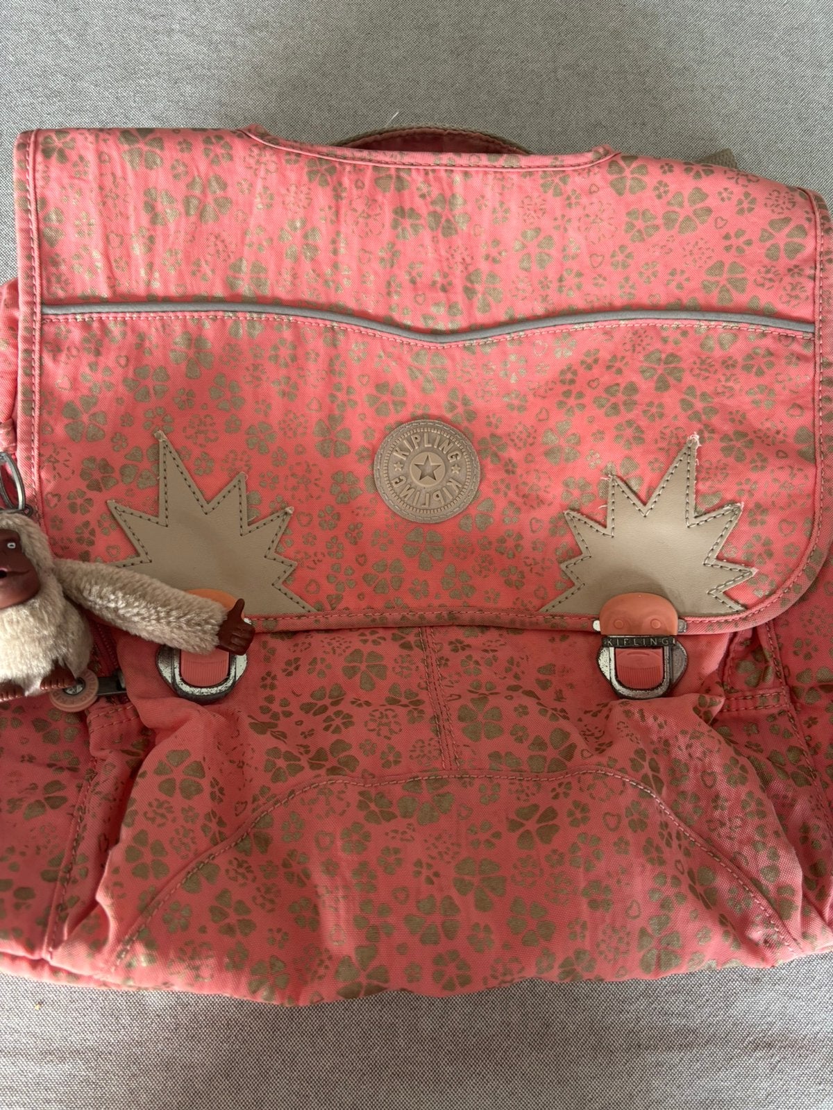 Kipling boekentas & pennenzak, Ophalen, Gebruikt, Roze