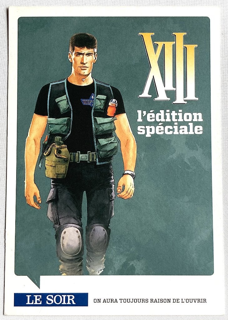 13 XIII Vance Van Hamme Edition Spécial Le Soir carte postal, Envoi, 1980 à nos jours, Non affranchie