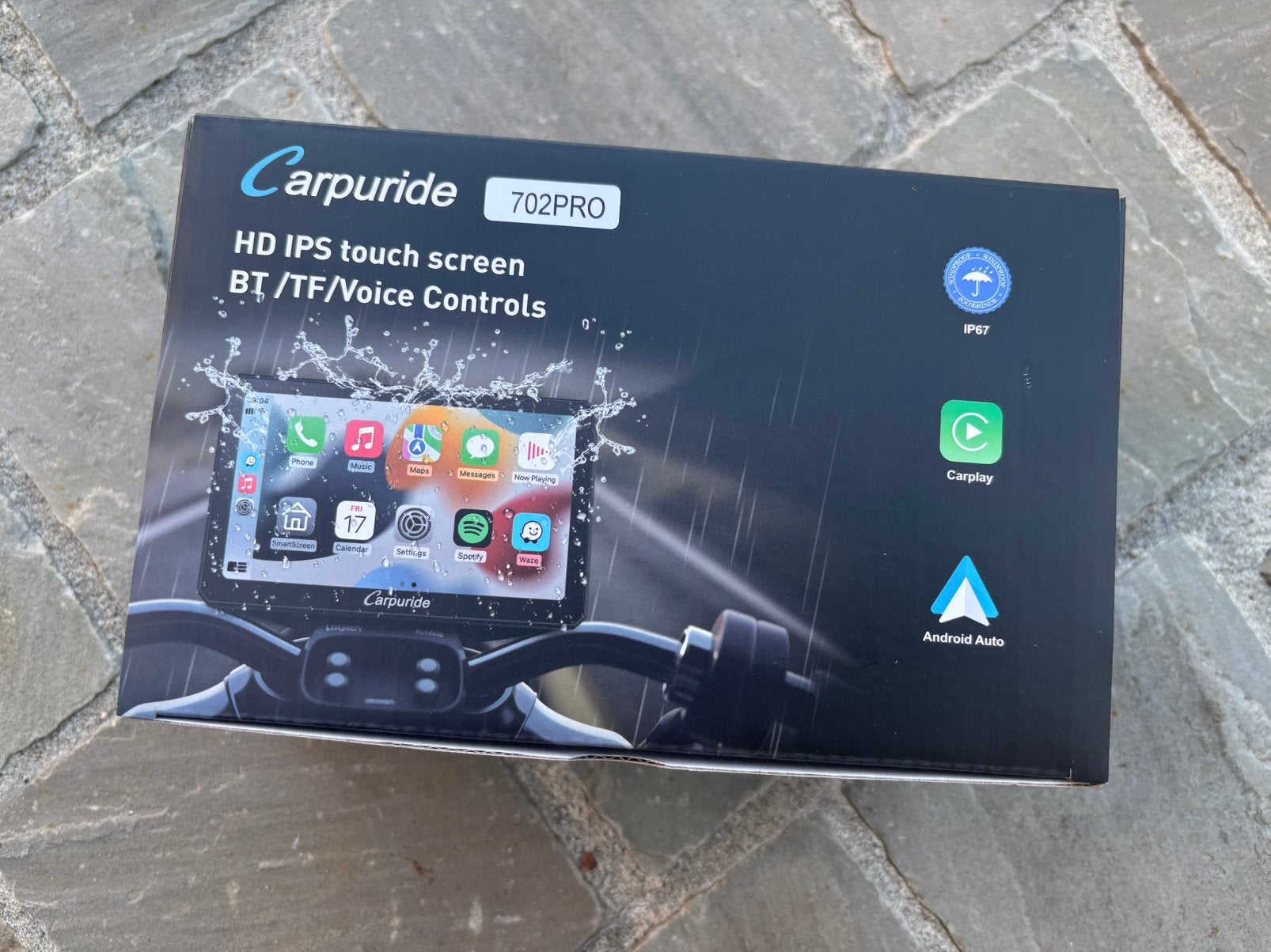 Carpuride w702 pro apple/android carplay moto, Motoren, Accessoires | Navigatiesystemen, Zo goed als nieuw, Ophalen