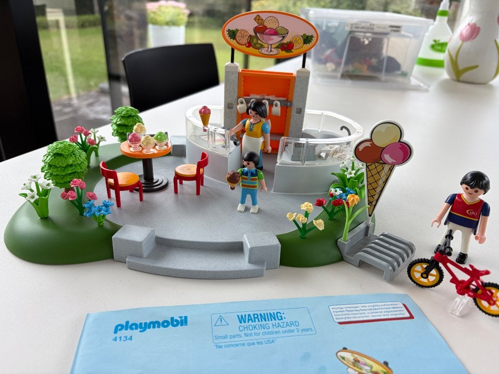 IJssalon Playmobil 4134, Kinderen en Baby's, Ophalen, Gebruikt, Gebouw, Complete set