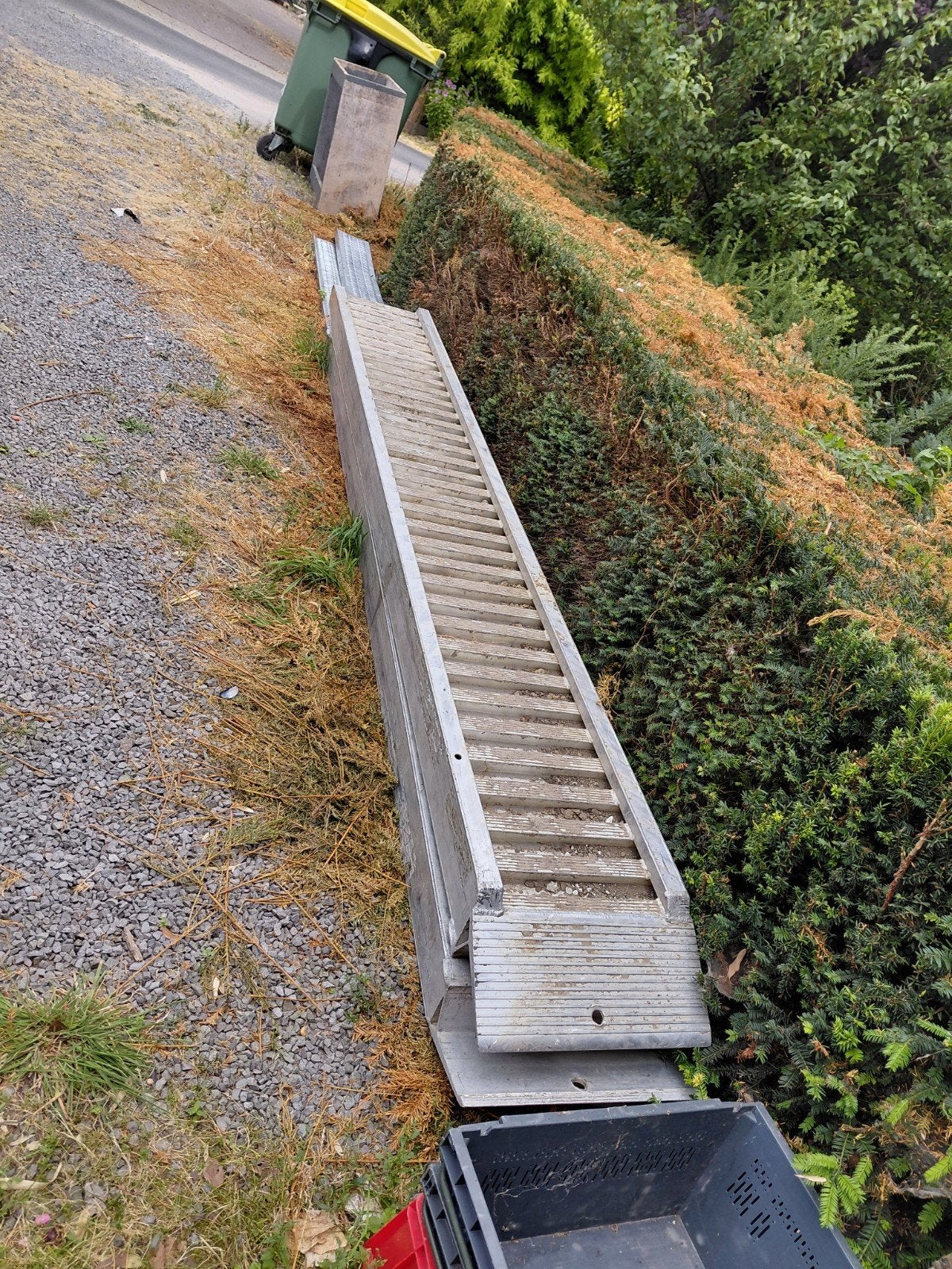 rampe en aluminium, Enlèvement