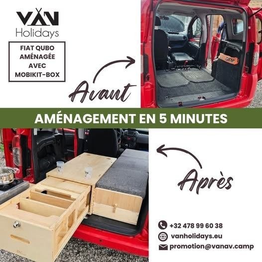 Aménagemnet d'un FIAT QUBO, Autos, Entreprise, Achat, Qubo