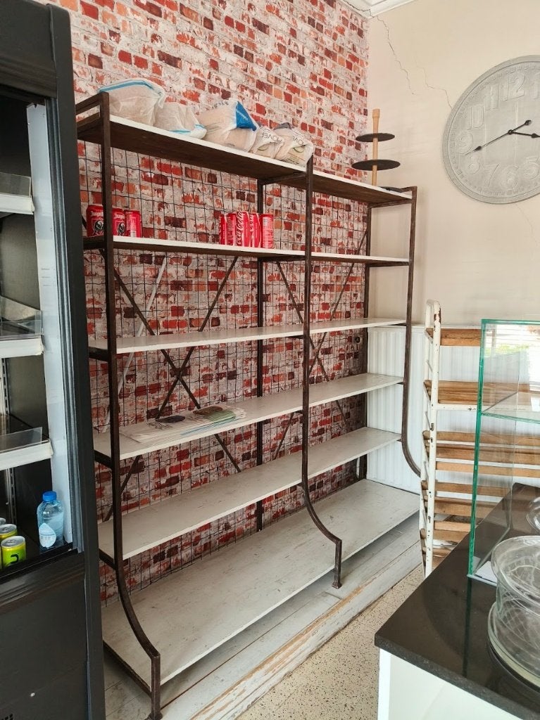 Open wandrek met houten planken, Ophalen, Gebruikt