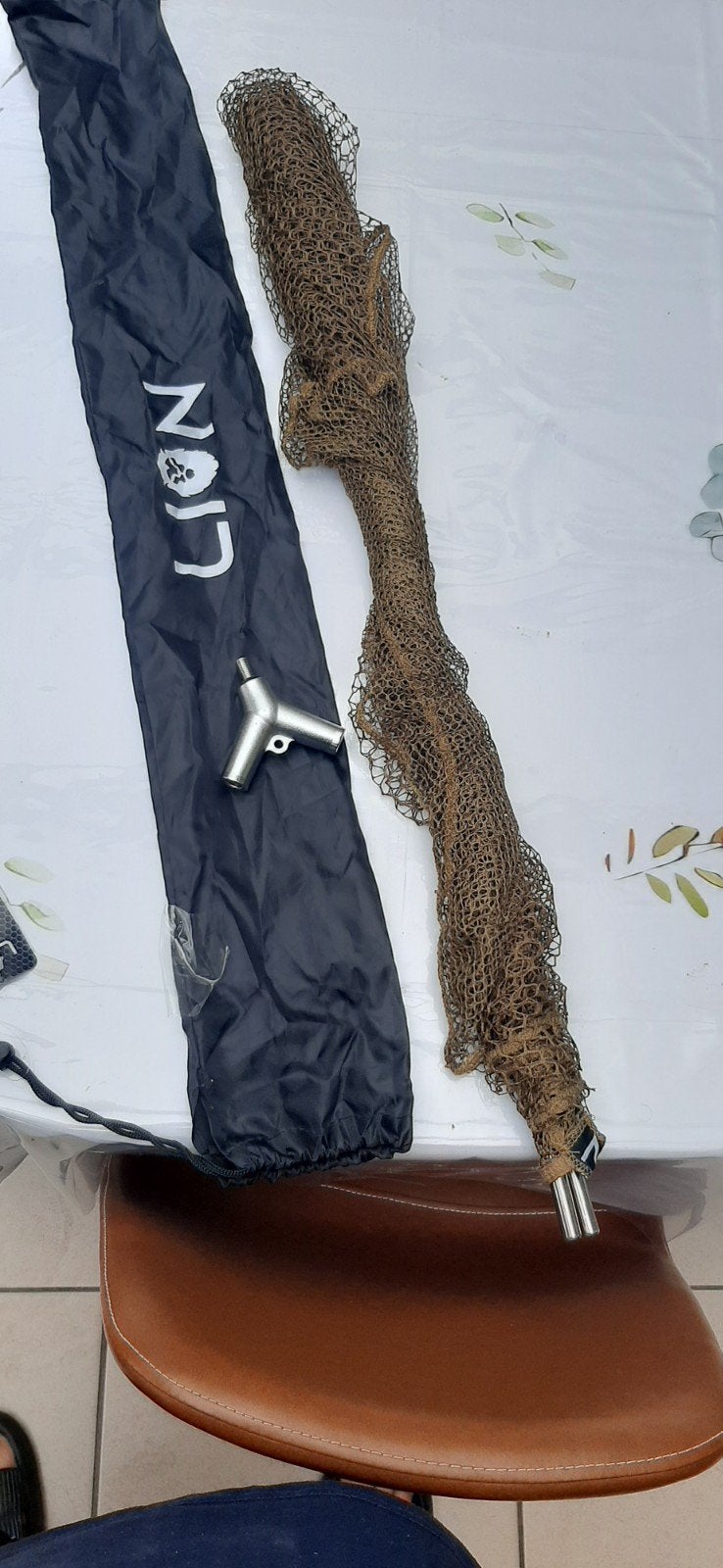 épuisette à carpes + manche, Enlèvement