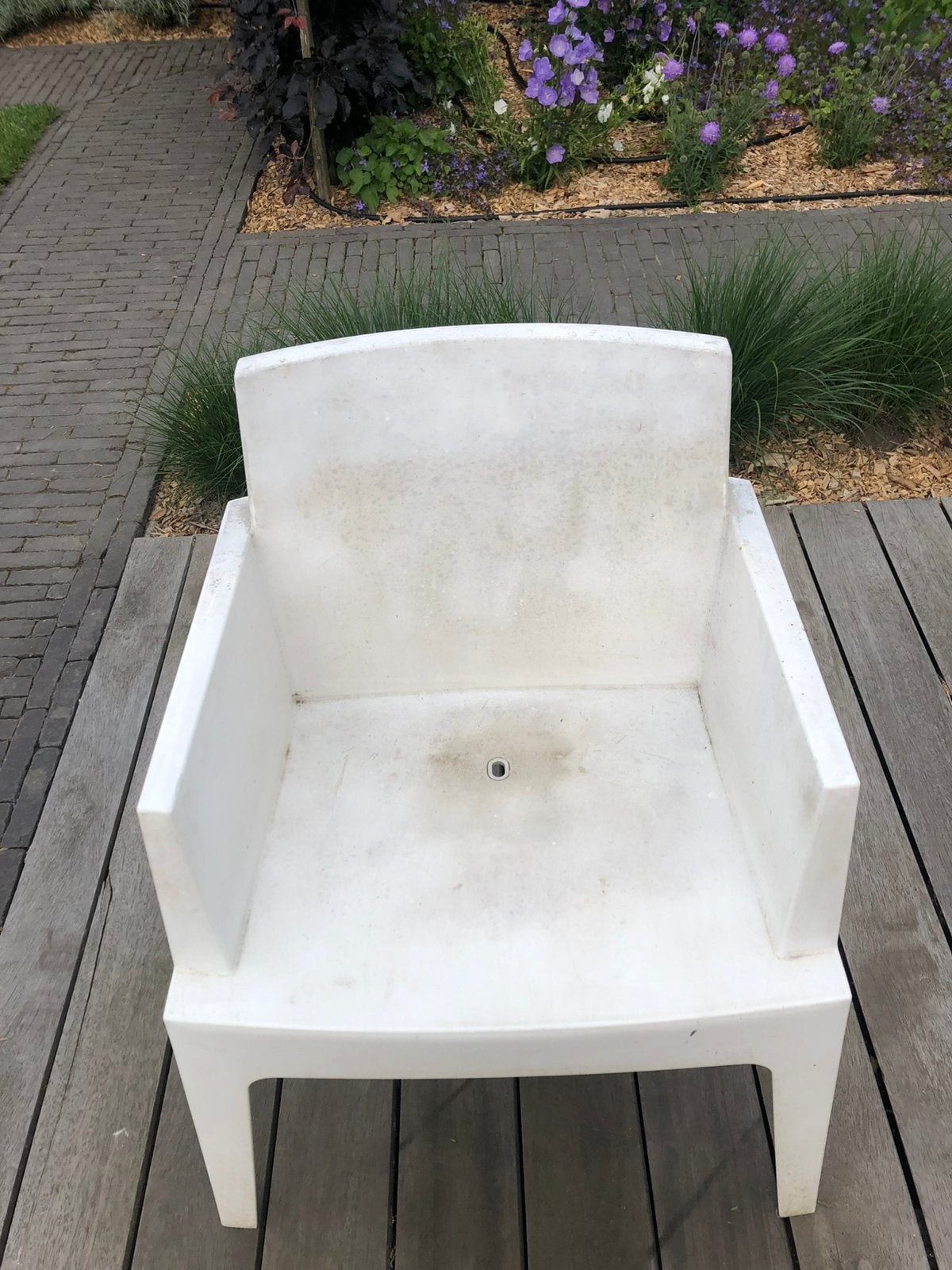 GRATIS - 8 kunststof stoelen, Tuin en Terras, Ophalen, Gebruikt, Kunststof