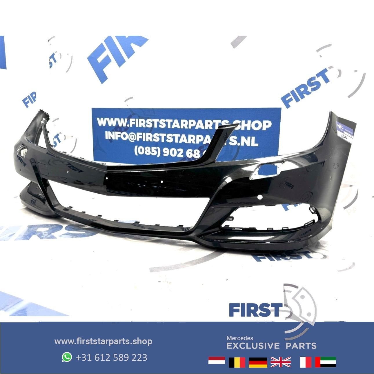 W204 C Klasse voorbumper zwart wit grijs bumper 2007-2014 or