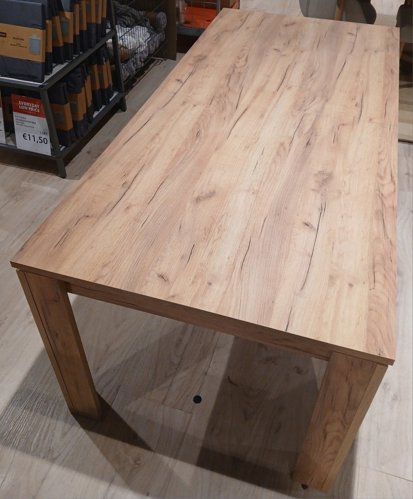Nieuw! Ongeopende verpakking!Eetkamertafel oak, Huis en Inrichting, Ophalen