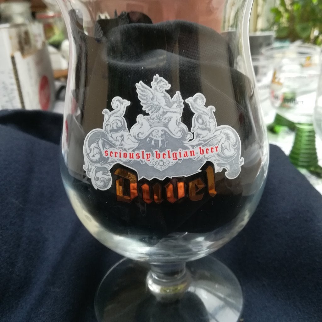 DUVEL, glas uit de „Seriously Belgian Beer” collectie 2005, Ophalen of Verzenden, Zo goed als nieuw, Duvel