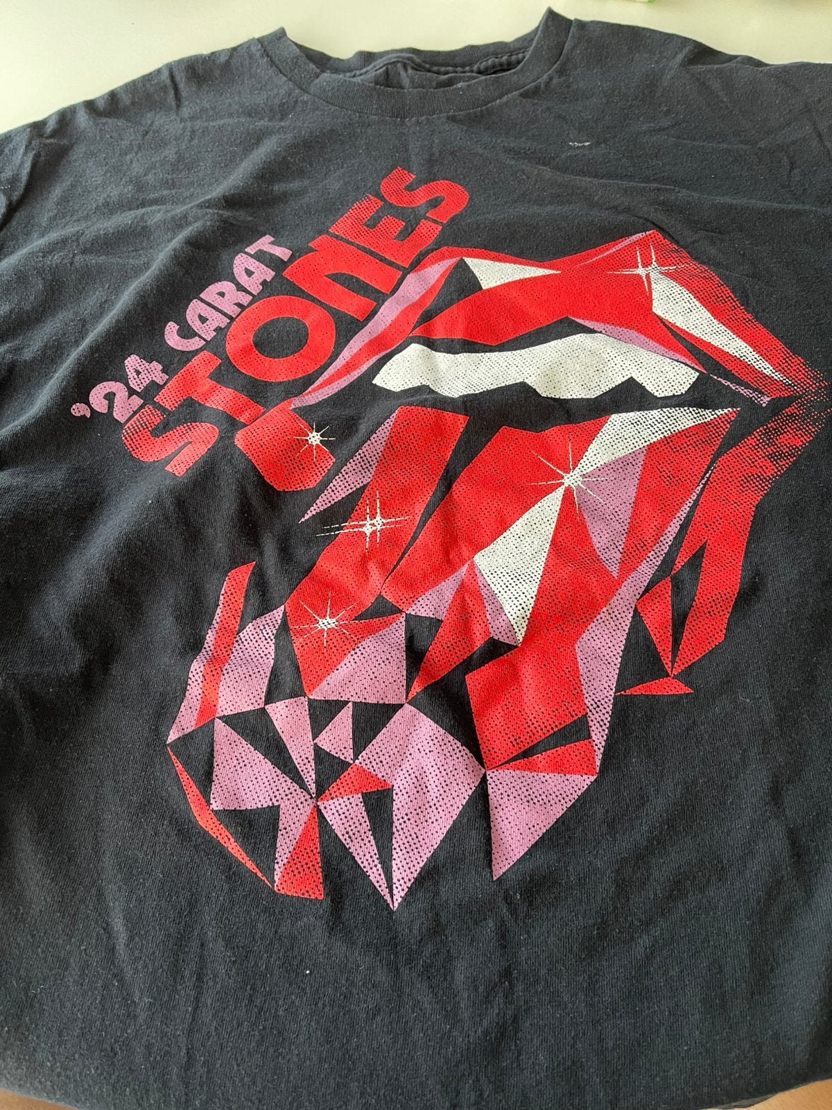 Rolling Stones. Tshirt USA tour 2024, Kleding | Heren, Verzenden, Gedragen, Maat 52/54 (L)