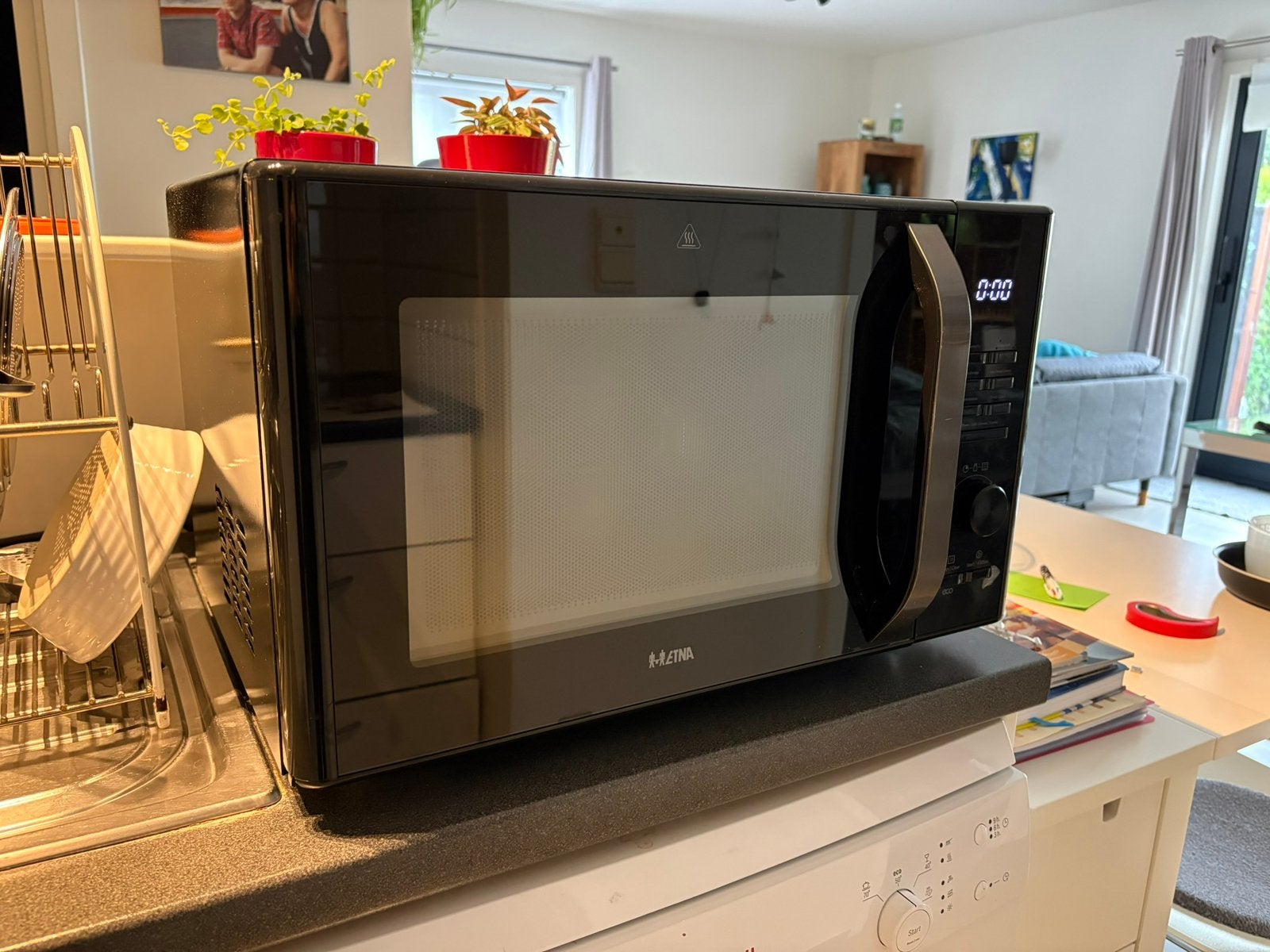 Combimagnetron: microgolf + oven, Elektronische apparatuur, Microgolfovens, Gebruikt, Vrijstaand, Combi-microgolfoven, 45 tot 60 cm
