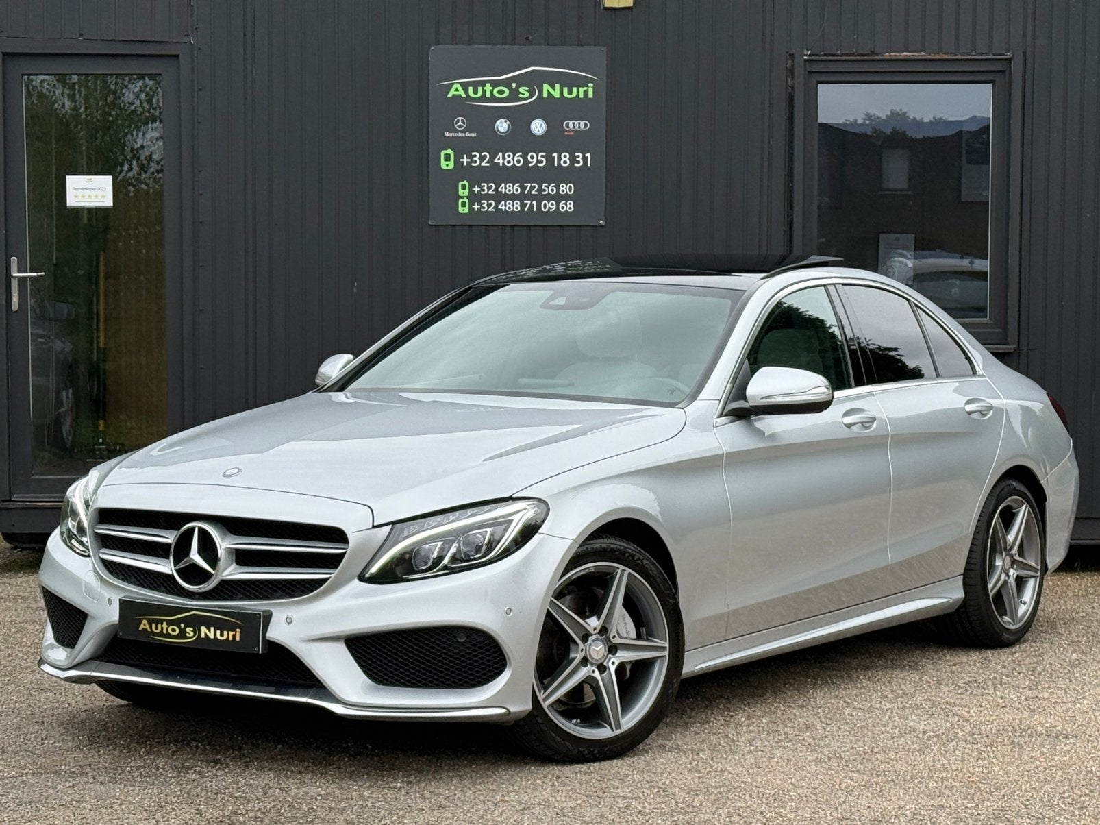 Mercedes-benz c200 sedan Amg automaat 12M GARANTIE, Auto's, Mercedes-Benz, 4 deurs, 127 g/km, Bedrijf, LED verlichting