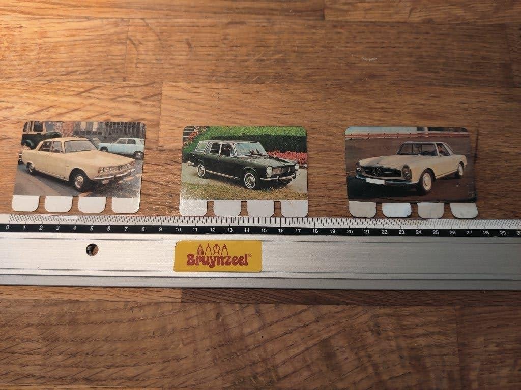 Set van 3 Vintage Metalen Autoplaatjes – Jaren '60, Ophalen of Verzenden