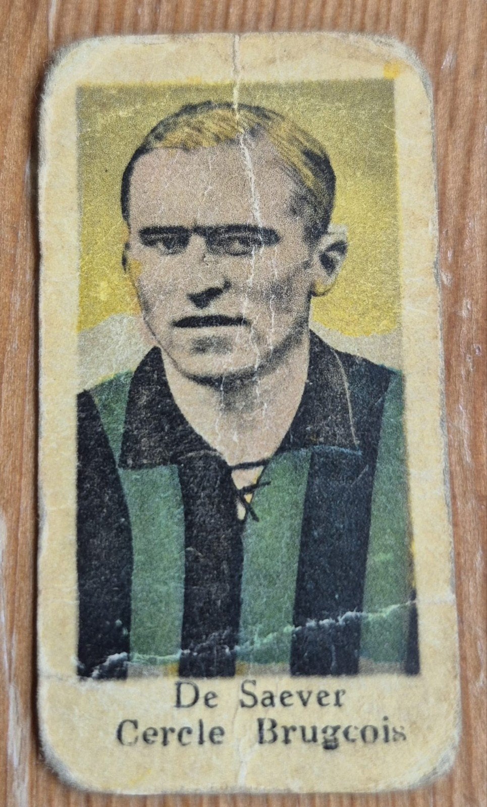 1936 De Saever (pre panini) Cercle Brugge Chromo Voetbal!, Hobby en Vrije tijd, Stickers en Plaatjes, Zo goed als nieuw, Plaatje
