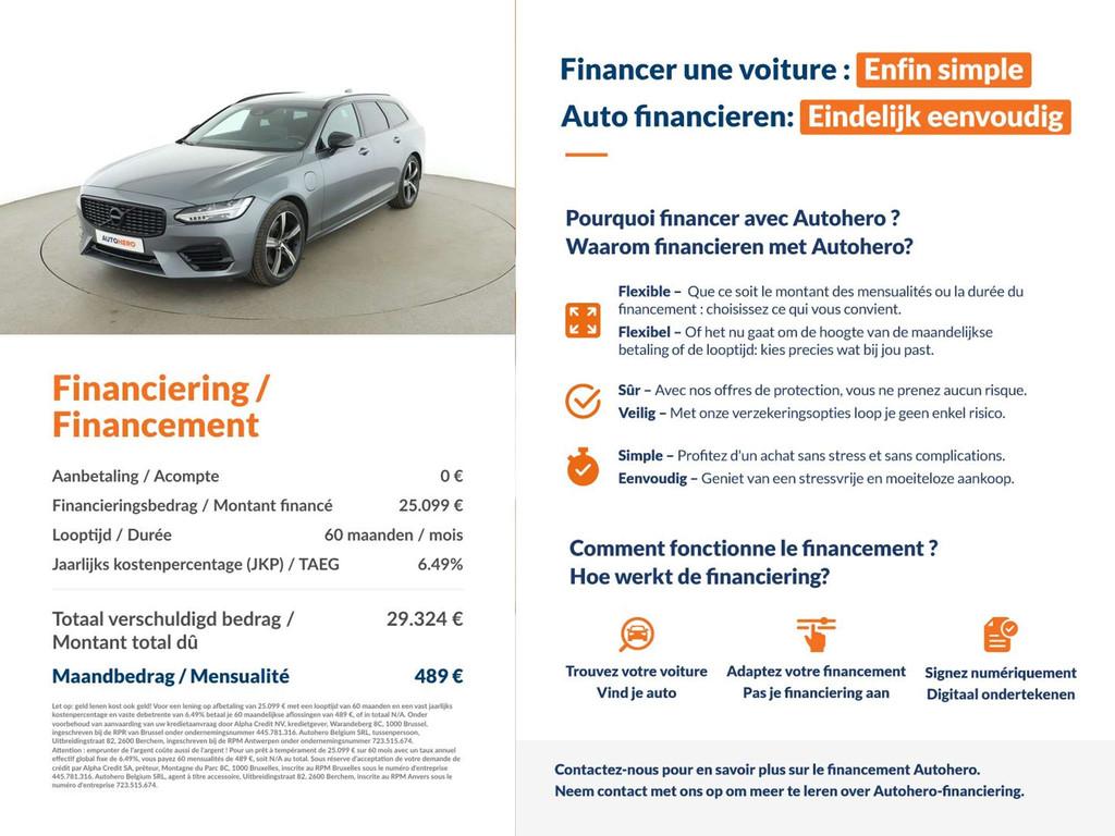 Volvo V90 2.0 T8 Plug-in Hybrid R-Design AWD (bj 2019), Auto's, Automaat, https://public.car-pass.be/vhr/00d72676-c2ac-4add-acca-88b9df6520f8