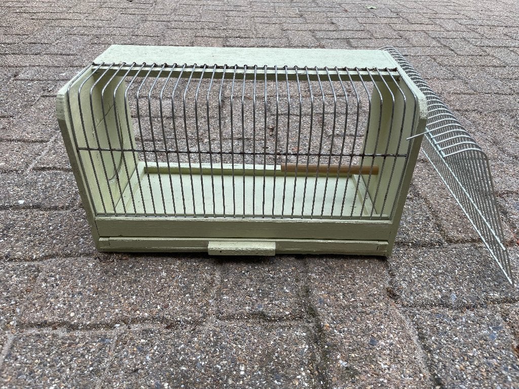 vogelkooi, Dieren en Toebehoren, Vogels | Hokken en Kooien, Ophalen, Gebruikt, Hout, Vogelkooi