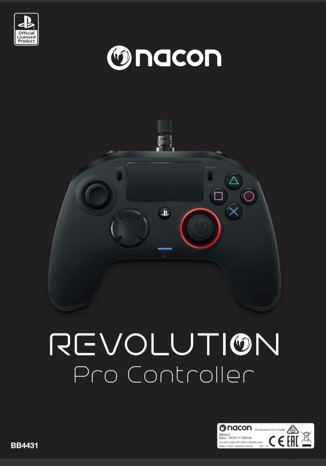 Manette Nacon Révolution Pro Controller, Enlèvement, Comme neuf, Contrôleur, PlayStation 4