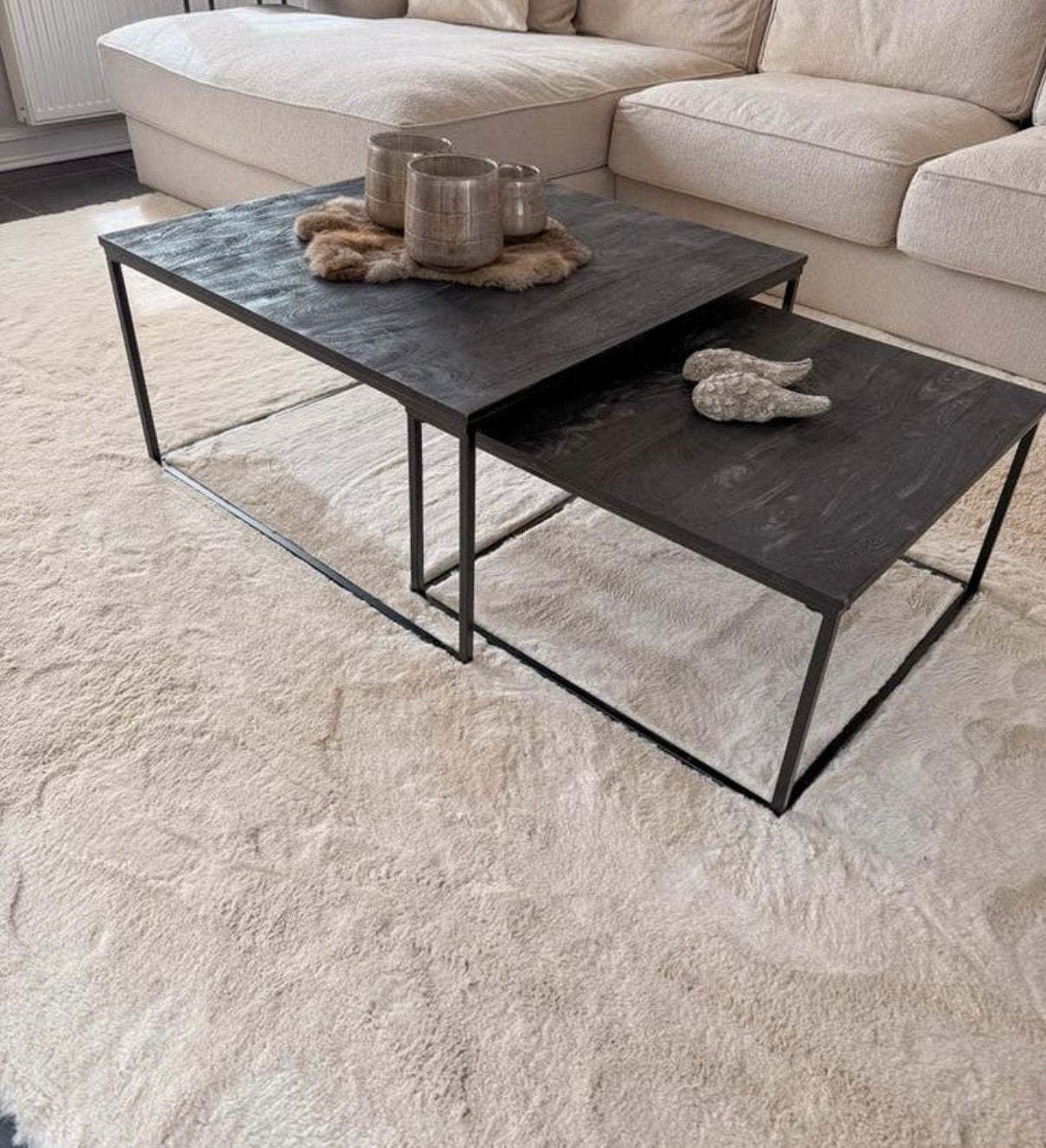 Set van 2 salontafels, Huis en Inrichting, Tafels | Salontafels, Ophalen, Zo goed als nieuw