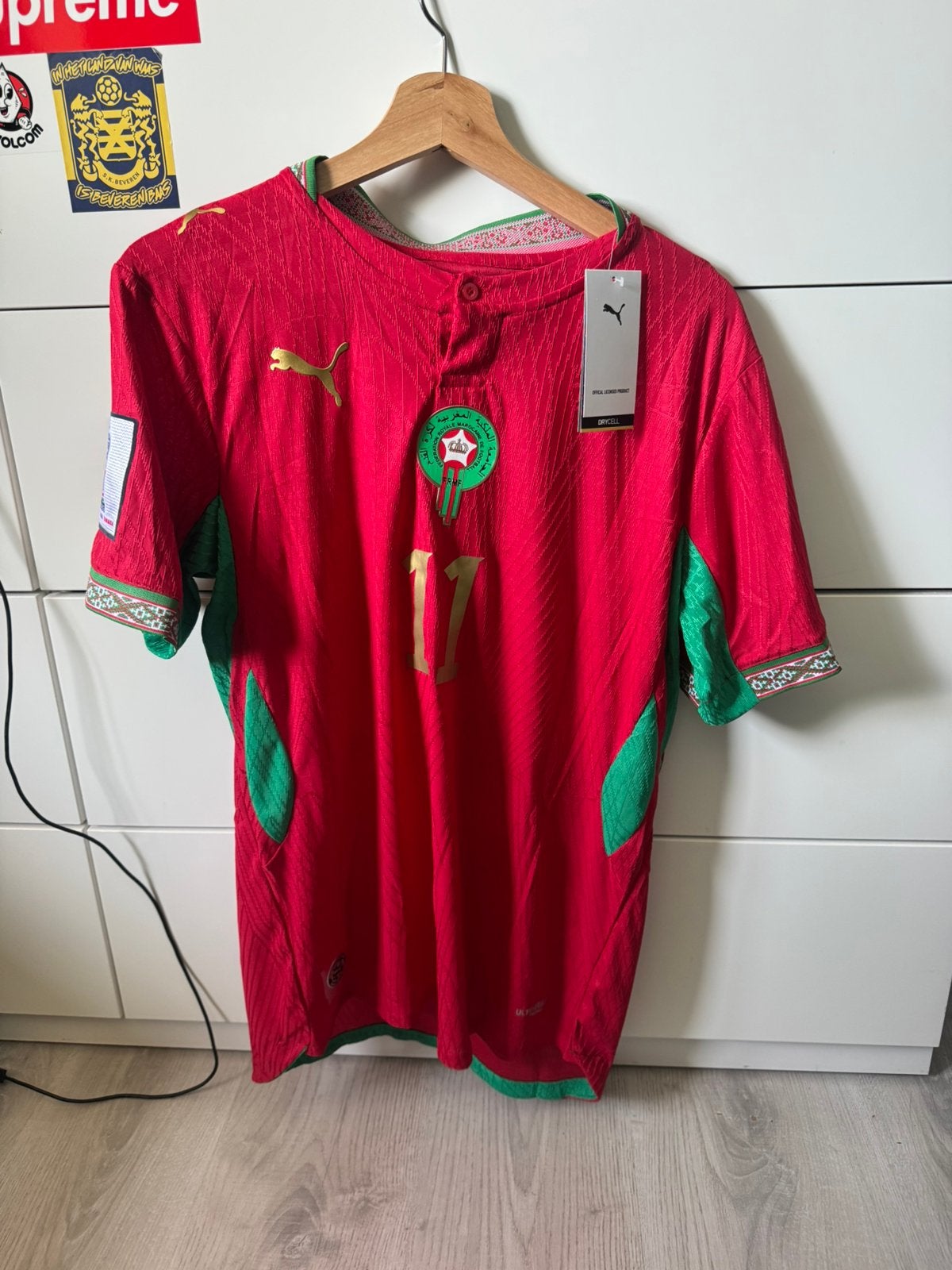 Voetbalshirt  Marokko WK 2026 Thuis SAIBARI 11, Verzamelen, Sportartikelen en Voetbal, Ophalen of Verzenden, Nieuw, Shirt