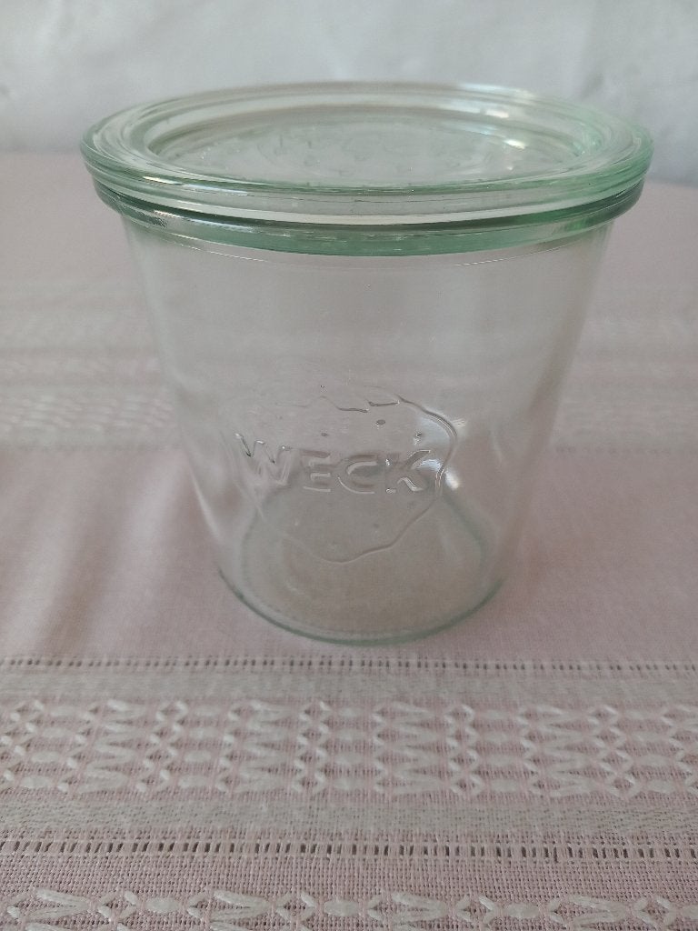 Bocaux WECK en verre avec couvercle pour confiture/conserve, Enlèvement, Comme neuf, Verre, Récipient(s)