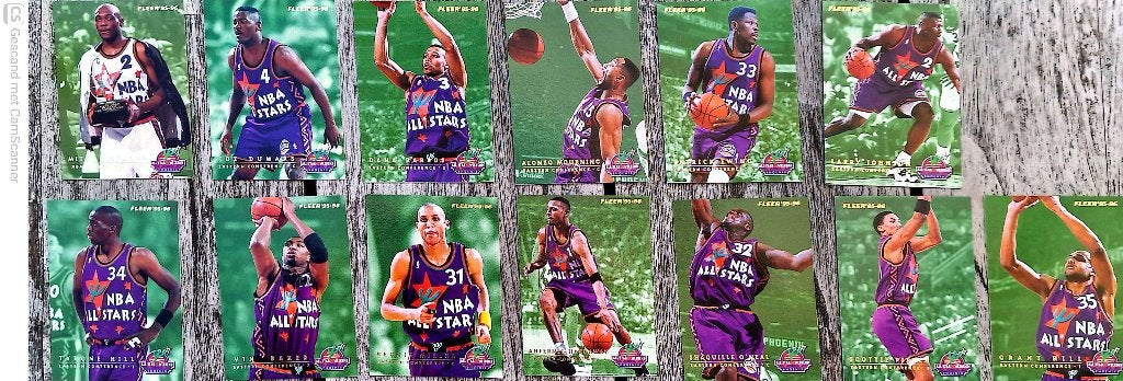 1995-96 Fleer All-Star Weekend Complete Set 1-13, Sport en Fitness, Ophalen of Verzenden, Zo goed als nieuw, Bal