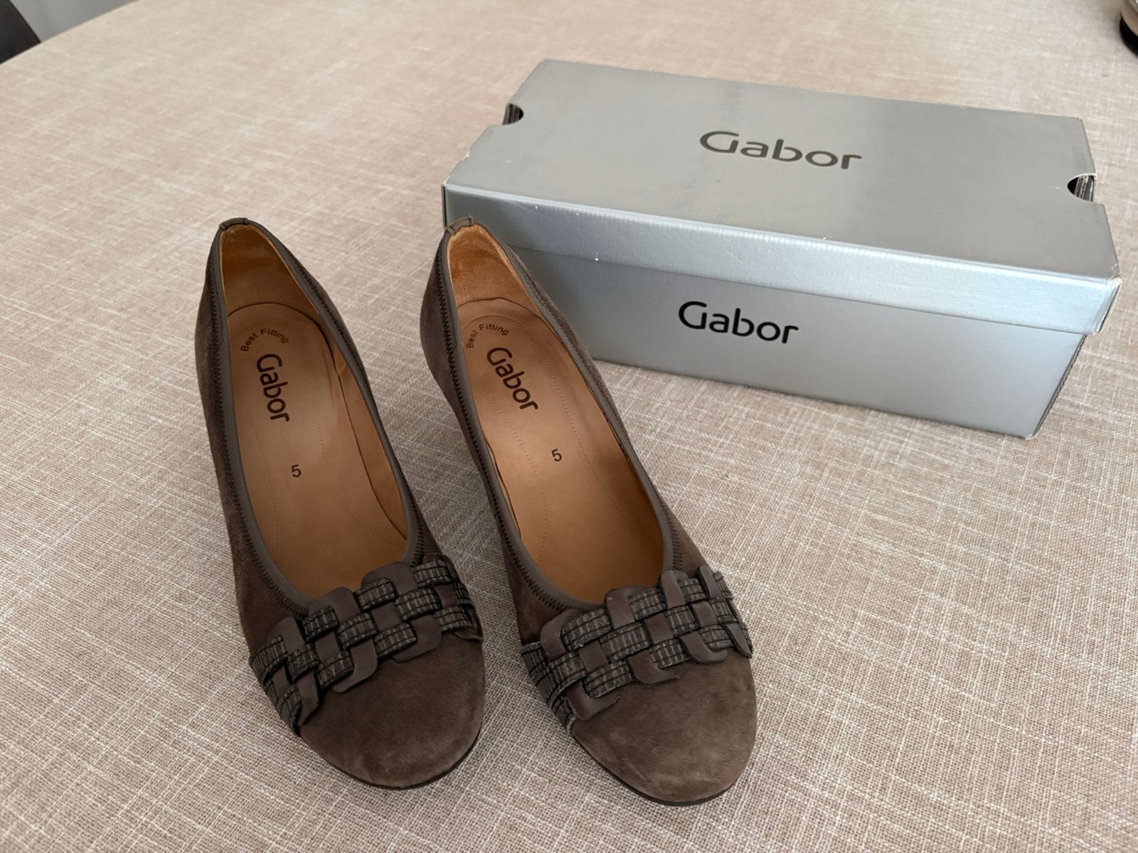 Damesschoenen pump, Kleding | Dames, Ophalen, Pumps, Bruin, Zo goed als nieuw