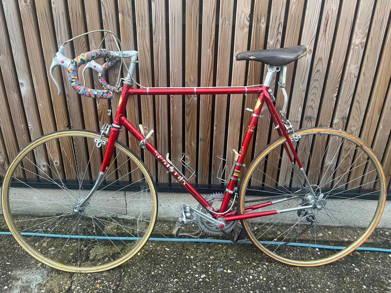 Vintage koersfiets, Fietsen en Brommers, Ophalen