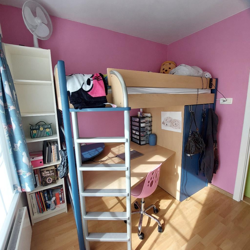 Lit mezzanine, Maison & Meubles, Chambre à coucher | Lits superposés & Lits mezzanines, 100 cm, Une personne, Enlèvement, Utilisé