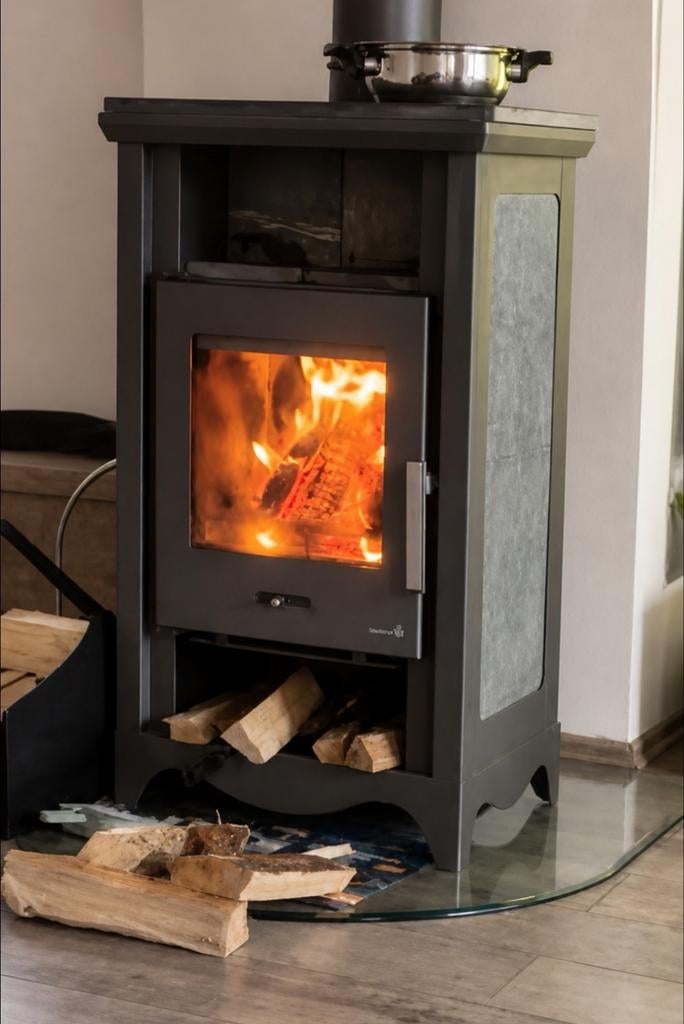 Speksteenkachel 6,5 KW, Maison & Meubles, Cheminées, Enlèvement
