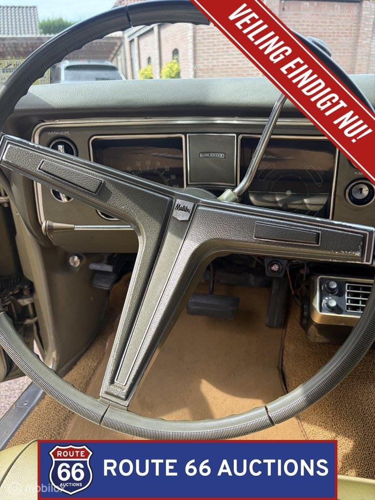 Chevrolet Chevelle Malibu | 1968 | Route 66 Auctions, Chevrolet, Zwart, Bedrijf, Handgeschakeld